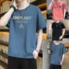 T-Shirt Short Sleeve For Men 2023 New Summer Korean Loose Student Trendy Round Neck Casual Boys' INS Top Style