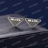 Nouveau Style Rétro Plein Diamant Géométrique Triangle Boucle D'oreille Pour Les Femmes Français Mode Bijoux Conception Boucles D'oreilles Personnalisées Avec Boîte D'origine