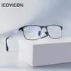 Mężczyźni przeciw niebieskie światło blokujące okulary odczytu okulary Presbyopia Policarbonate Aspheric Skliski LH6107 240228