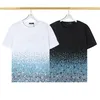 Mens Casual Summer Tshirt Clothing Luxury Monogram Gradient T-shirt för män Kvinnor Designer Tees Shirt Mens Streetwear Clothing High Quality