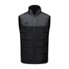 Men's Vests Abdomen Heating Vest Electric Usb Winter With Energy-saving Blocks Stand Collar Windproof For Men