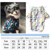 Designer-Hunde-T-Shirt, Modemarke, Hundebekleidung, Sublimationsdruck, klassische Buchstaben, Haustierkleidung für kleine Hunde, französische Bulldogge, York2837