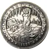 HB10 Hobo Morgan Dollar Skull Zombie Skeleton Copy Coins Mässing Craft Ornament Home Decoration Accessories2596