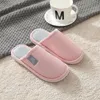 Slippers Soft Indoors Anti-Slip Winter Floor Bedroom Shoes Plush House Flip Flop Comfort Flat Heel Slides Homewear