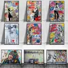 Kalligrafi banksy konstverk abstrakt canvas affischer och tryck roliga apor graffiti street konst väggbilder för modern hemrumsdekor