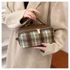 أزياء Women Women Evening Facs Large Open Organ Organ Pillow Tweed Makeup Organizer Women Women Women Bag Bag Bag Bag Bag Bage