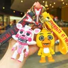 Porte-clés de jeu en PVC, figurine d'action Five Nights At Freddys, décoration de clé de voiture, pendentif, modèle de jouets pour enfants, cadeau