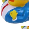 Party Favor Creative Pvc Trump Duck Party Favor Bath Floating Water Toy Supplies Funny Toys Gift Drop Delivery Home Garden Festive Par Dhklu