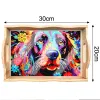 Stitch New 5D DIY diamond painting Dinner plate beautiful pattern design tray Kitchen utensils and plates for home use