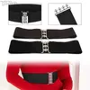 Belts 5cm Wide Elastic Belt Stretchy Belt Wide Waist Vintage Stretch Cinch Buckle Belts Waistband Women ldd240313