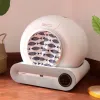 Cajas Cortina de puerta a prueba de olores y polvo para lavabo de gatos, cortinas a juego, 18 estilos para productos para mascotas con caja de arena automática TONEPIE