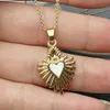 Other Fashion Heart Necklace For Women MOP Mother Pearl Shell Pendant Neck Gift Jewelry L24313