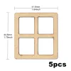 Basteln 30pcs/Los Holz Mini -Fenster und Türen Dekoration Handwerk für DIY -Scrapbooking, Puppenhäuser, kreatives Handwerk, Kritzeleien ausmalen