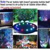 Illuminazione LED Acquario Bubble Light Air Stone Acquario sommergibile LED Air Bubbler Light Lampada a bolle d'aria in pietra per la decorazione dell'acquario delle tartarughe