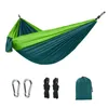 Hamac de Camping extérieur portatif pour une personne, avec lit suspendu en tissu Parachute haute résistance, couleur Nylon assortie, 240320