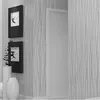 Carta da parati non tessuta moda sottile floccaggio strisce verticali per soggiorno divano sfondo pareti casa carta da parati 3D grigio argento291p