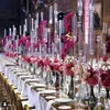 Ljushållare bröllop centrum hög akrylrör kristall orkanen kandelabra för bordstativ med lampskärm yudao98268d