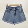 Women's Shorts Ins Shorts Women Denim Vintage Summer Basic Simple All-match Hot Sale High Waist Leisure Ulzzang Ladies Streetwear Chic ClassicL24313