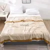 Comforters Set Leisure Bamboo Cotton Sofa Cover Filt Handduk Cool Grid Gaze Summer Cool Filt Air Conditioning Filt Summer Double Quilt YQ240313