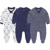 born Baby Boys Rompers Spring Clothes for Girls Long Sleeve Ropa Bebe Jumpsuit overalls Clothing Kids Outfits 240307