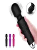 Sex Toy Massager 20 Modes Personal Cordless Rechargeable Powerful Handheld Mini Av Adult Toy Vibrator Wand Massager8120012