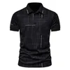 Mode Herren T Shirt Sommer Klassische Kurzarm Gestreifte Polo Shirts Herren Casual Lose Top Tees Business Büro Täglich Polos 240309