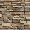 Bakgrunder 3D dekorativa väggdekaler Brick Stone Rustic Self-Hehesive Sticker Home Decor Wallpaper Roll For Bedroom Kitchen241K