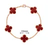 Classic 4/four leaf clover designer bracelet white red blue Agate Shell Mother-of-Pearl charm snap charms for bracelets 18K Gold Plated luxury wedding jewelry