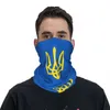 Szaliki ukraina ukraińska flaga narodowa bandana gaiter drukowana maska ​​szalik wielofunkcyjny Balaklava biega dla mężczyzn Women Washable