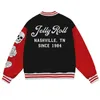 Vestes pour hommes Jelly Roll Skull Baseball Jacket Hommes Bomber Vêtements d'extérieur Backroad Baptême Tour Merch Uniforme Survêtement décontracté