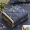 Comforters Set Daisy Print Spring Summer Quilt Queen Mechanical Wash Bekväm med en enda dubbel filt täcken för barn vuxna YQ240313