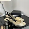 Nowe sandały o wysokim obcasie damski łańcuch metalowy Sandały Buty Dekoracja złotego łańcucha sztylet buty wysokiej wysokiej obcasy oryginalne skórzane kobiety sandał 35-40
