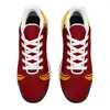 Maßgeschneiderter, leichter Mode-Sneaker, personalisierte, bequeme, atmungsaktive neue Design-Laufschuhe mit eigenem Logo und Namen für Männer und Frauen, einzigartige schwarz-weiß-rote Unisex-Sportschuhe