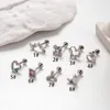 Saplama Küpe 1Piece 1.2 8mm G23/F136 Titanyum Eklentisi Kadınlar İçin Düz Dudak 2024 Kalp Zircon 16G Piercing Kıkırdak