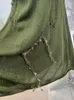 Lässige Kleider Harajuku Prairie Chic gestricktes Feenkleid ärmellos elegant sexy aushöhlen grün schlanke einteilige Kleider Gyaru Französisch