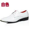 Chaussures habillées Qualité Cuir Verni 2024 Ly Homme Blanc Mariage Taille 38-48 Noir Homme Doux