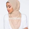 10pcs Lot Women Chiffon Buffon Plain Bubble Chiffon Hijab Shawls Wraps Cabeza de la cabeza Femme diadema Musulmán Hijabs bufandas Bandanas244m