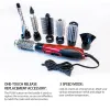 Brushes 7 In 1 One Step Hair Dryer&Volumizer Hot Air Brush Rotating Hair Blowing Dryer Hair Straightener Comb Hair Curling Iron Dryer