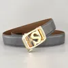 Belts Men Cowboy Designer Letter S Automatic Buckle Genuine Leather Fancy Light Gray Casual Young Ceinture Homme