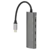 ラップトップドッキングステーションアルミニウム合金USBハブアダプター3.0幅の互換性タイプ-Cスプリッターデータ転送