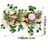 Fleurs décoratives pour arc de mariage, Roses artificielles, hortensias, scène de proposition, fête à thème, décoration de fond de fiançailles, fausse fleur