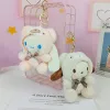 Atacado e varejo bonito dos desenhos animados brinquedo de pelúcia chaveiros pingente bonito boneca presente mochila acessórios brinquedo de pelúcia boneca figuras de ação