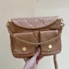 Tasarımcı Çanta Crossbody Calfskin Omuz Çantası Lüks Bag 10a Ayna Kalite Zincir Çantası Tasarımcı Çanta Çanta Yüksek Kalitesi Kutu C201