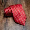 Neck Ties Classic Vintage Mens Tie Handmade 10cm % Silk Printed Necktie Geometric Checked Jacquard Ties For Man Business Wedding Gift L240313