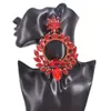 Cuier 53 Overdimensionera runda Bright Sun Dingle Women Earring Fashion Jewelry for Wedding Evening Accessories 240305