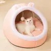 Matten Mooi kattenbed Comfortabel pluche kattenhuis Zoet warm huisdierkussen Fauteuil Zeer zacht Groot hondenbed Puppyhuis Dierbenodigdheden