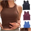 Yoga Outfit Lu-2024 Ebb To Street Bra Align Tank Womens Sport Top Classic Fitness Butter Soft Gym Crop Vest Beauty Back Shockproof W Otqap