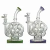 Heady Glass Bong 12 Recycler Tube Water Pipe Vortex Recycler Super Cyclone 14mm Female Joint XL137