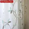 カーテンリビングルームのための花のレースチュールカーテン子供用寝室のための透けたカーテン寝室の窓ボイルカーテンドレープ