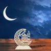 Hollow Out Ramadan Moon Acrylic Table Ornament Eid Mubarak DIY Decoration for Home Kareem Gift Supplies Supplies Supplies 240301